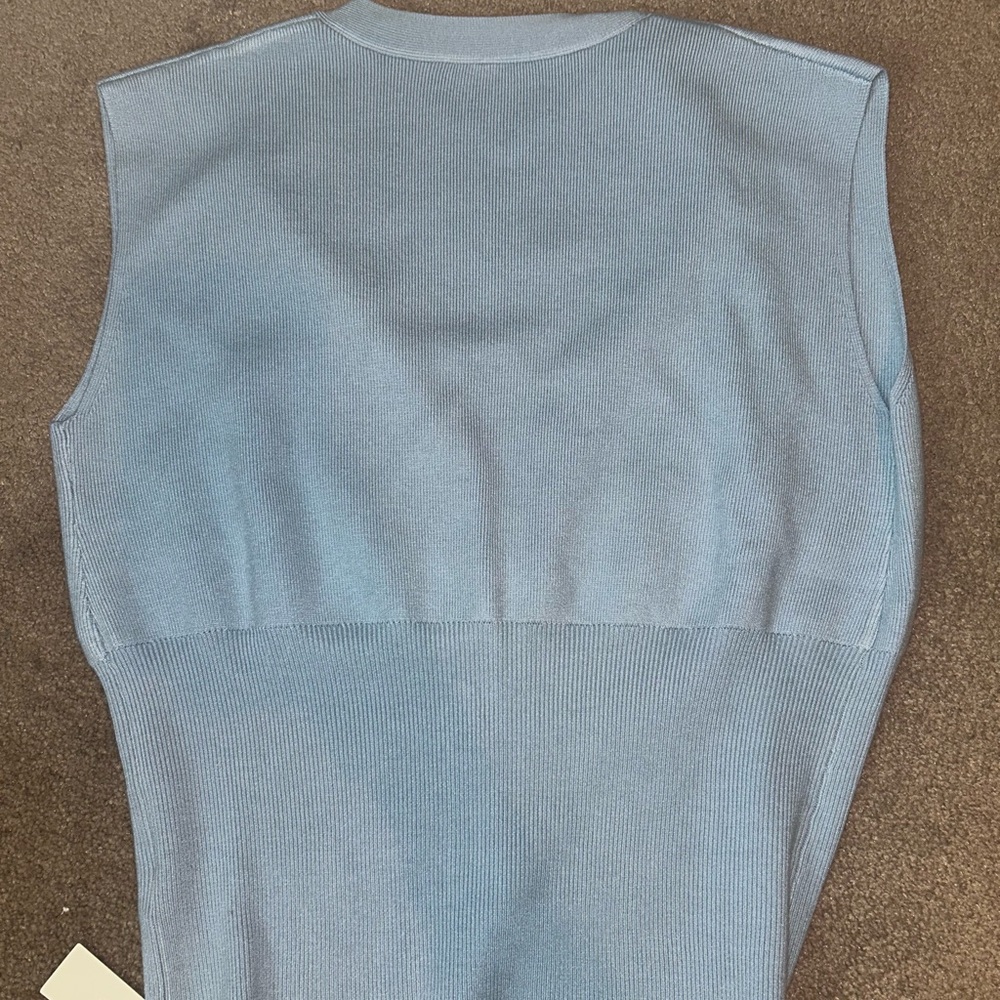 Commense Light Blue Sleeveless Top with Gold Accent - Picture 4 of 4